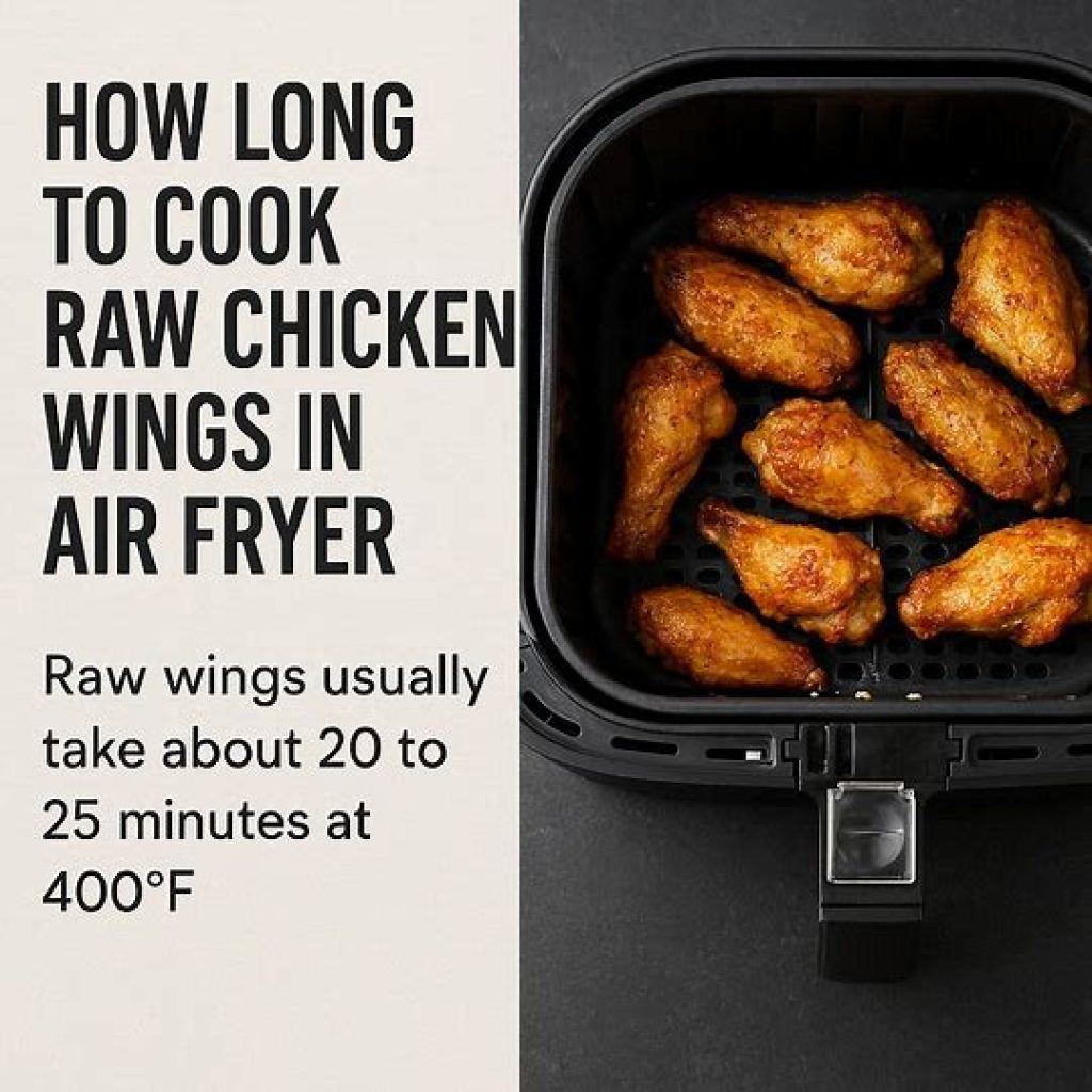 Raw chicken wings placed in a single layer inside an air fryer basket.