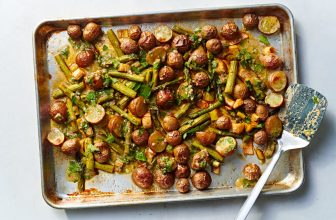 Roasted Sheet Pan Potato Salad
