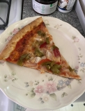 Calories in Slice of Vegetable Pizza